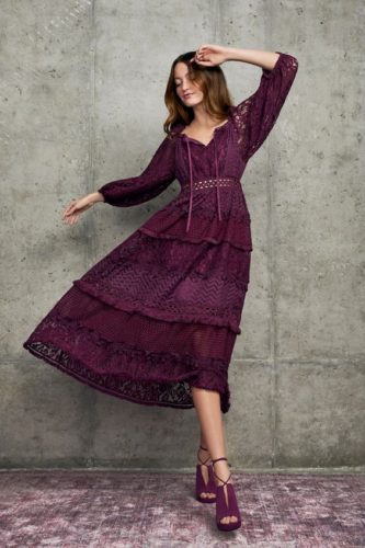 Marsala dress.