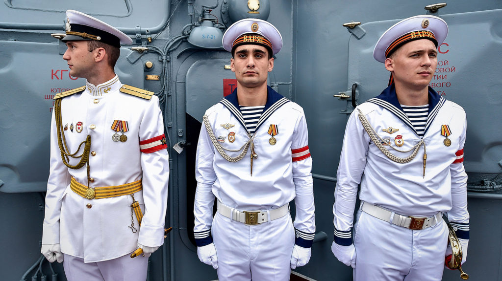 Uniforme de gala de marineros.