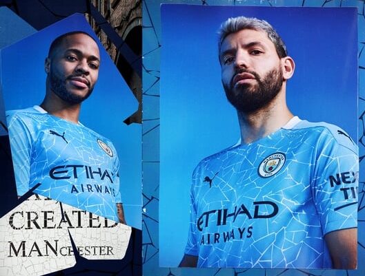 Manchester City kit.