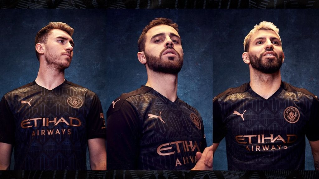 Maglia da trasferta del Manchester City.