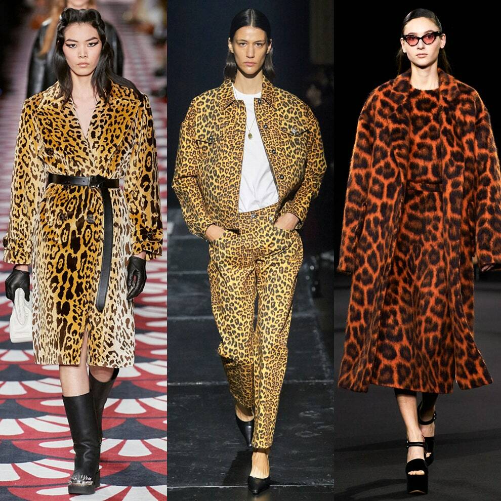 Roupas com estampa de leopardo