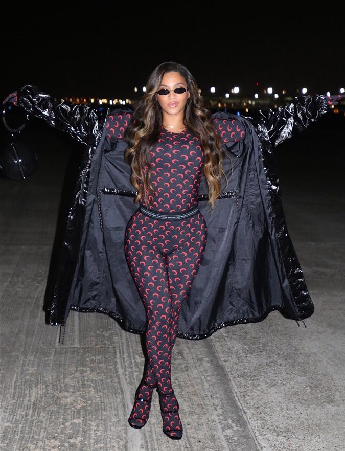 Beyoncé in een jumpsuit