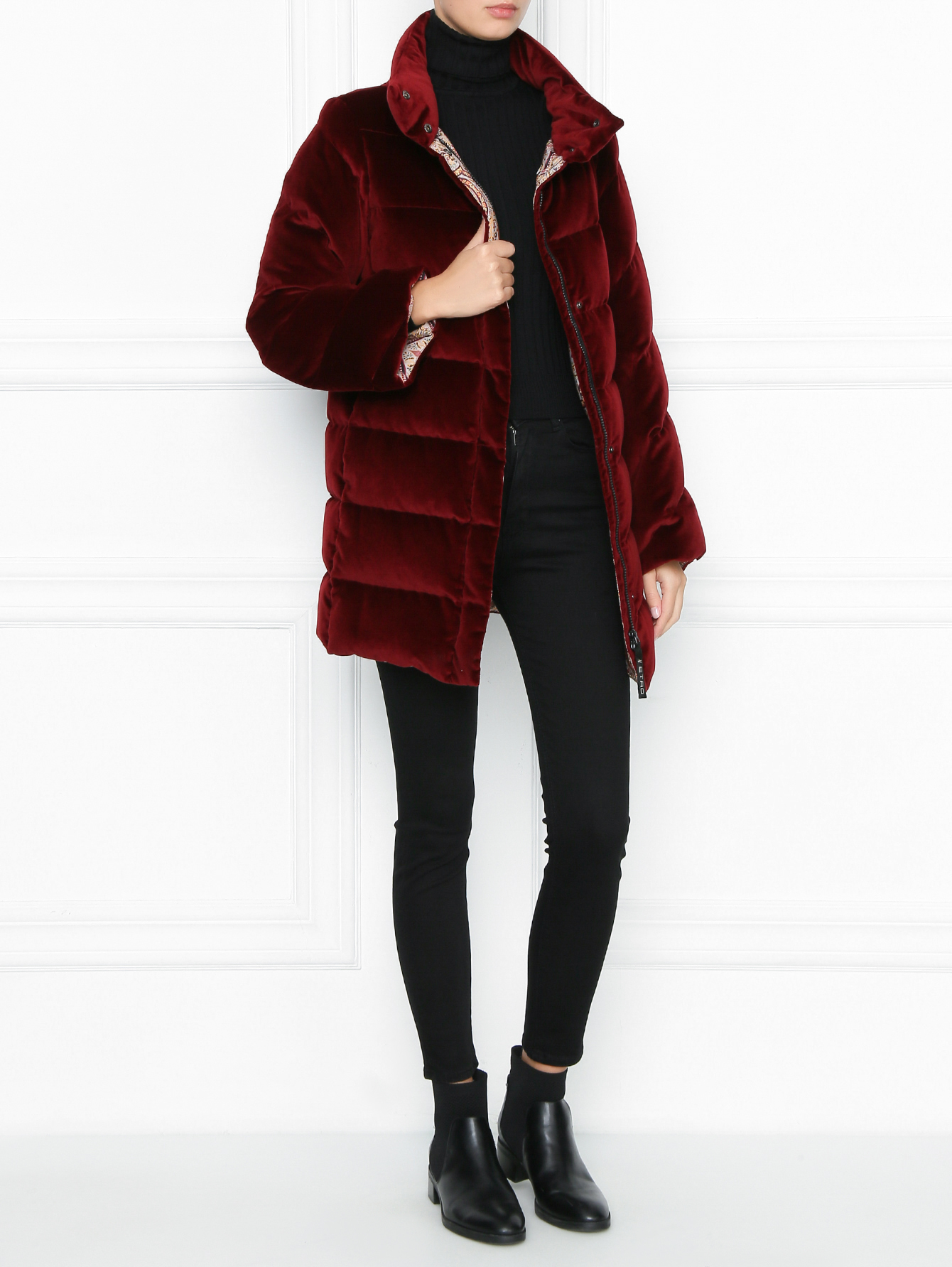 velvet down jacket from Etro