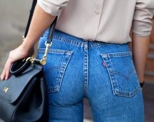 Poket belakang seluar jeans untuk punggung yang cantik