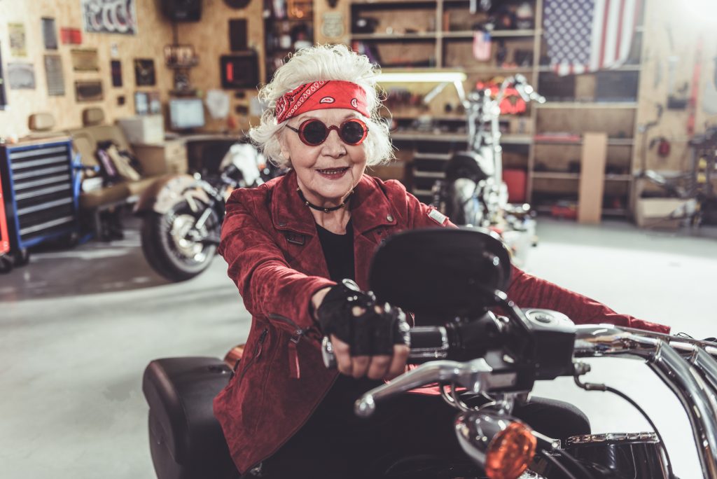 biker grandma