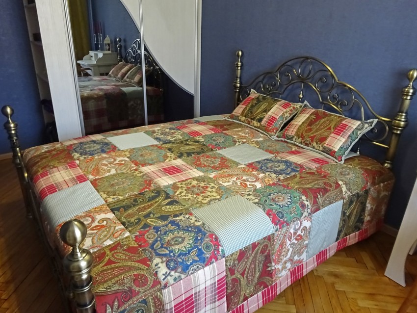 Patchwork style na bedspread