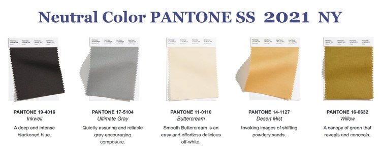 Pamata Pantone palete.