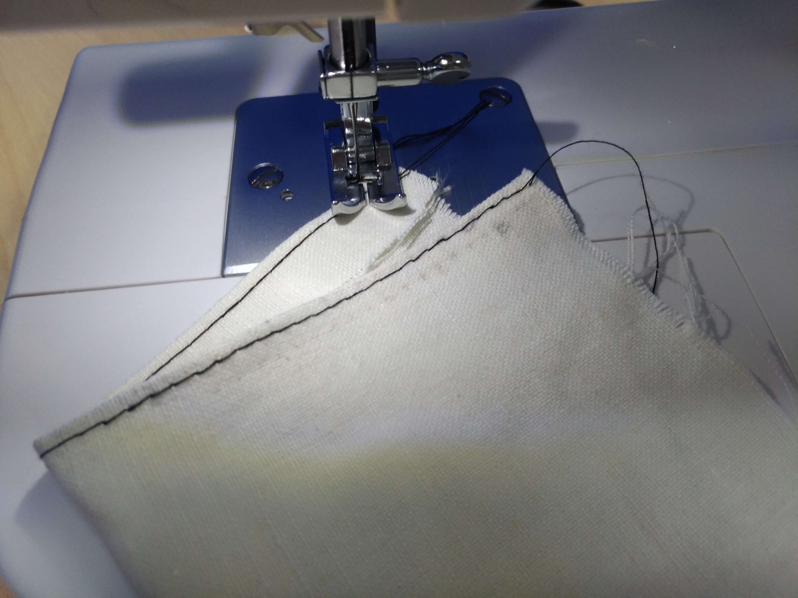 How to secure the ends of a stitch with a continuous stitch