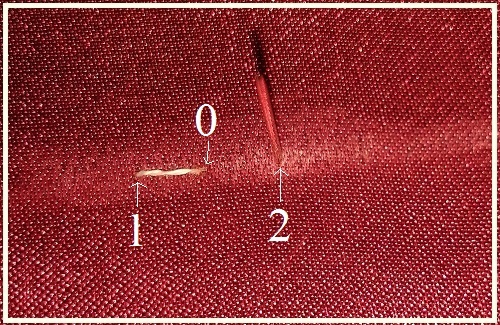 5 Kun käytät backstitch-saumaa, pidä kiinni –2