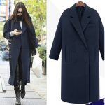 Bella-filosofi-Vinter-uld-lang-frakke-jakke-afslappet-dobbeltradet-jule-blazer-overtøj-elegant-kvinder-frakke