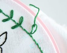 stem stitch embroidery