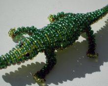 beaded crocodile