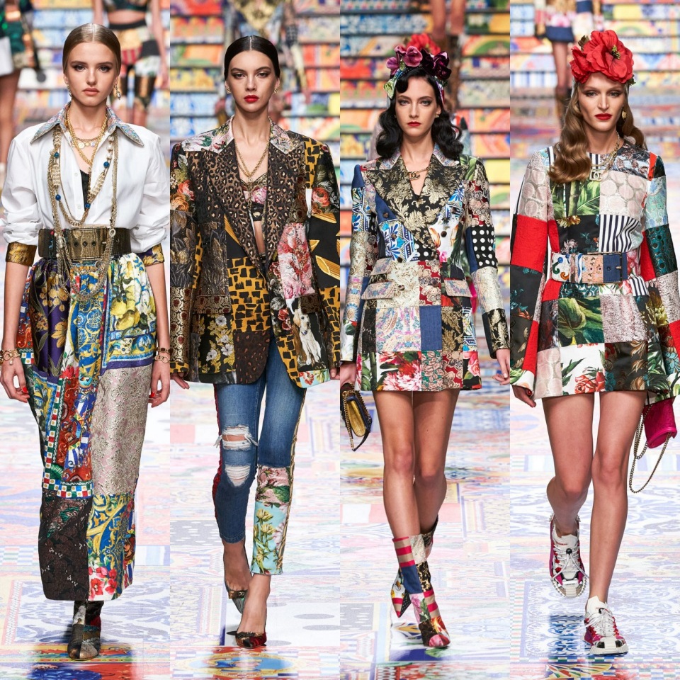 Dolce&Gabbana-kolleksjon i patchwork-stil