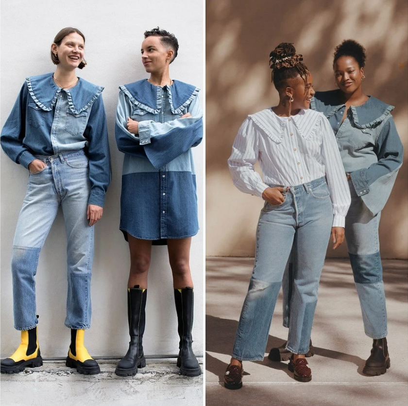 Upcycling denim klær