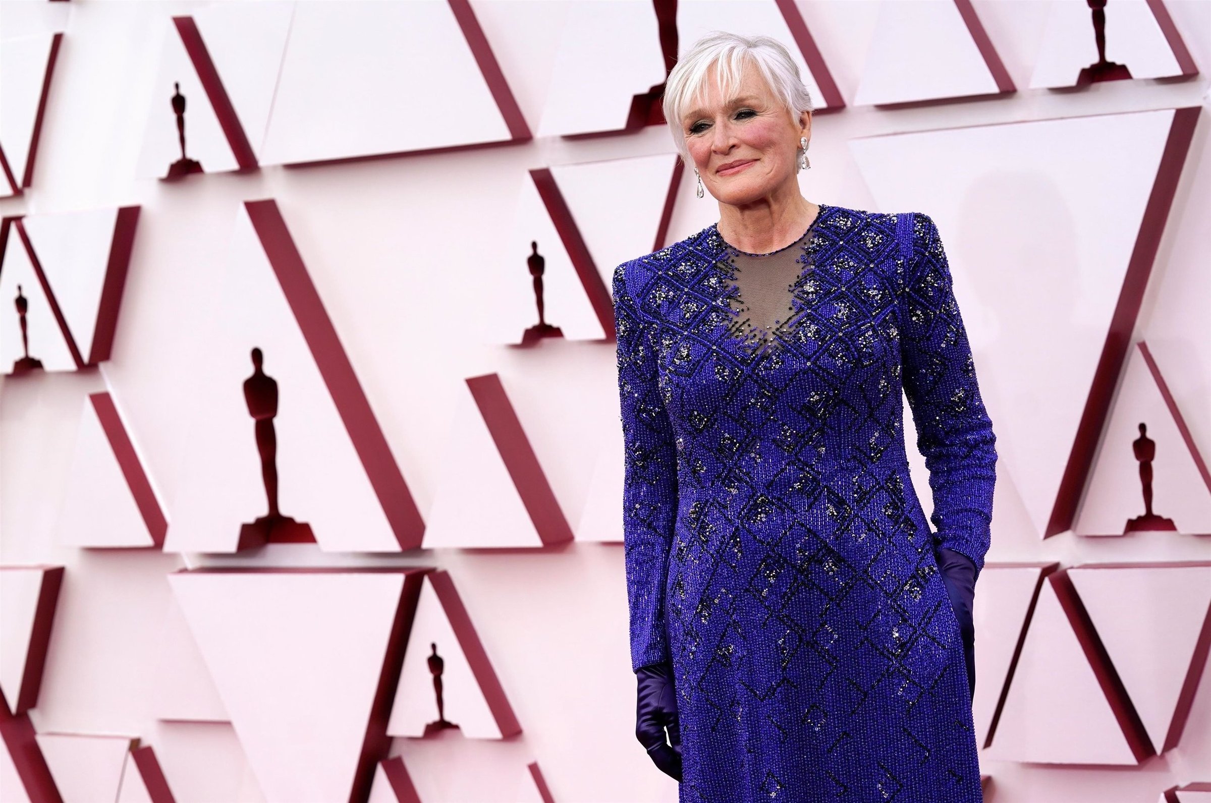 Glenn Close tại lễ trao giải Oscar 2021