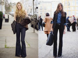 Looks con jeans de campana negros