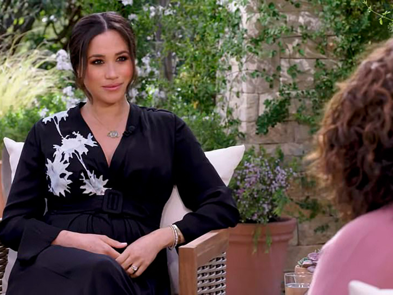 Meghan Markle at the scandalous interview with Oprah Winfrey