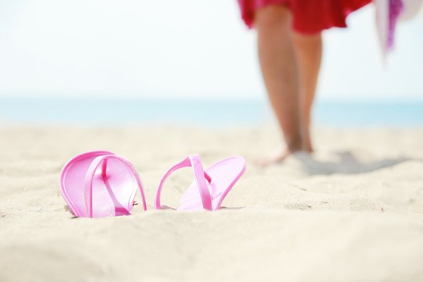 Strandslippers zijn de beste schoenen