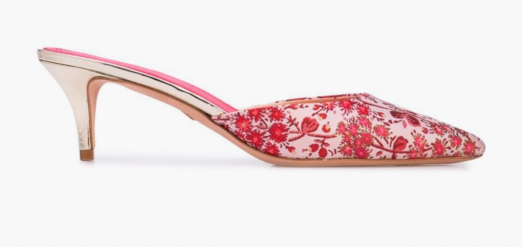 Chaussures à fleurs par Giambattista Valli