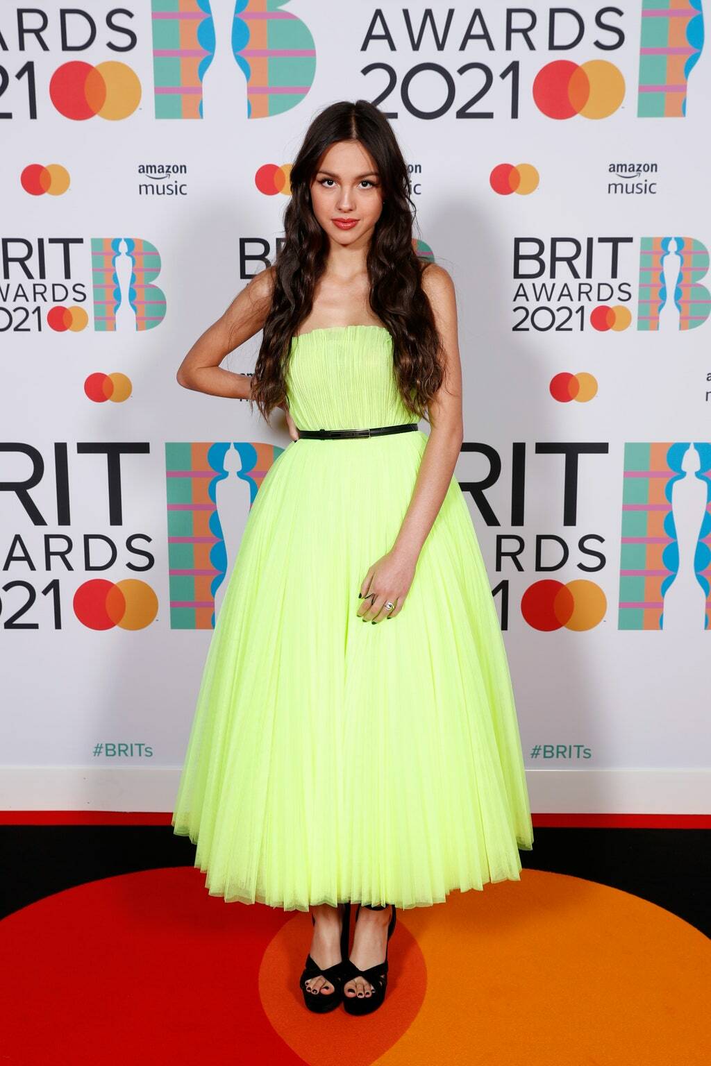 Olivia Rodrigo bij de BRIT Awards 2021