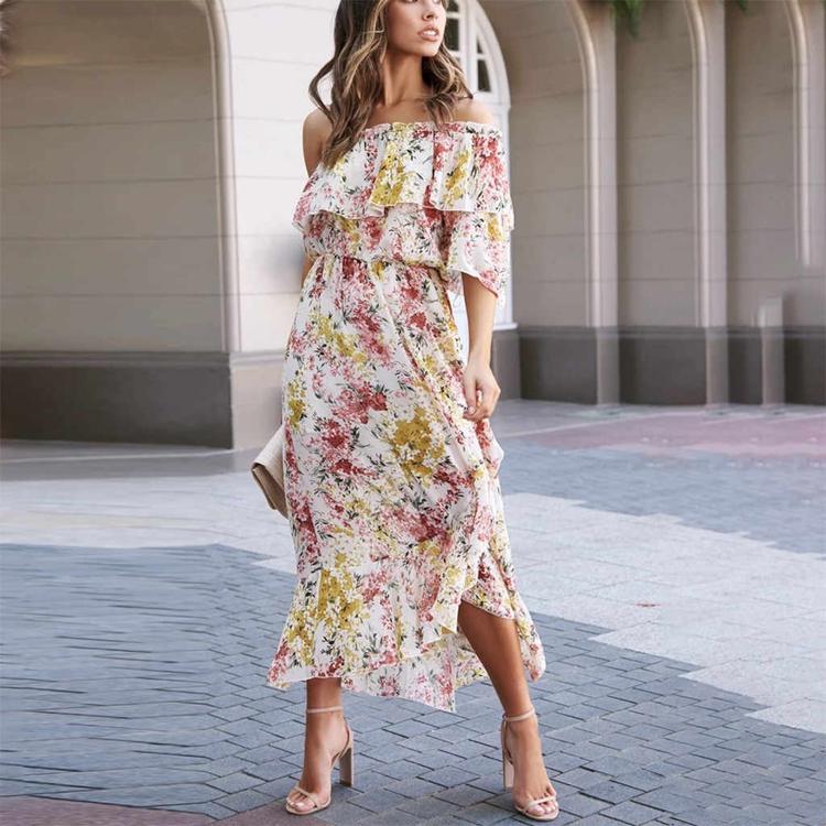 Rochie cu imprimeu floral.