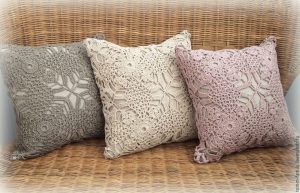 crochet pillowcase