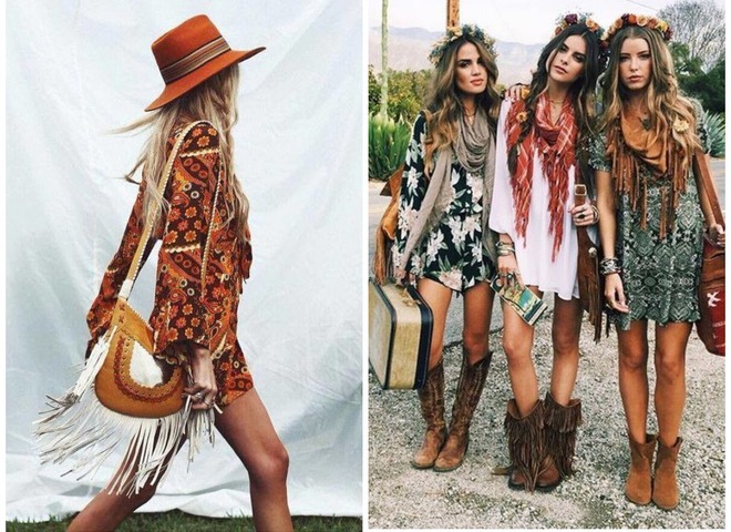 Boho chic stil