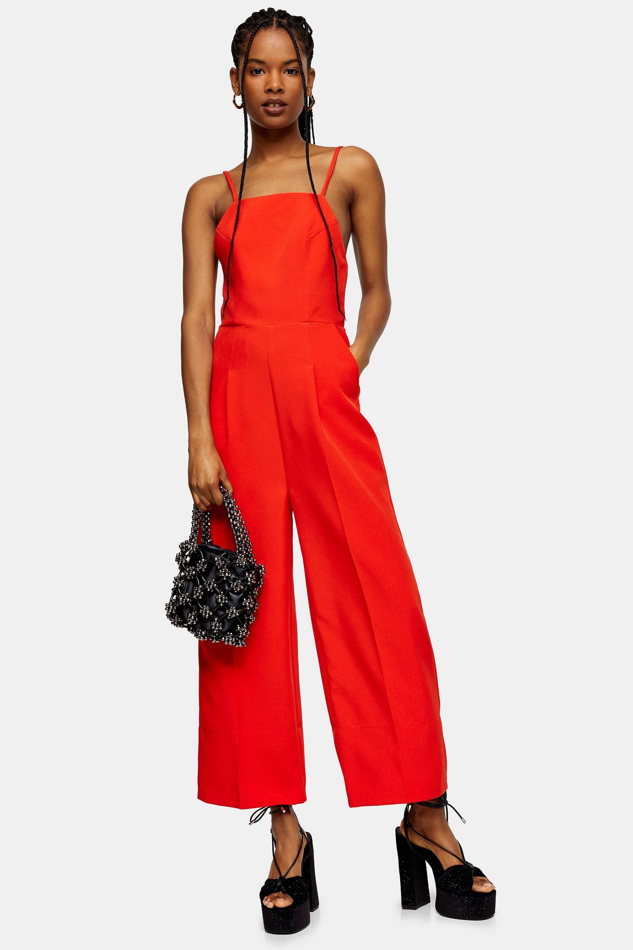 Rode jumpsuit van TopShop