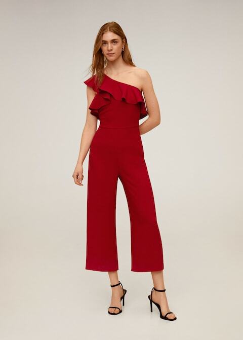 Red jumpsuit from Mango