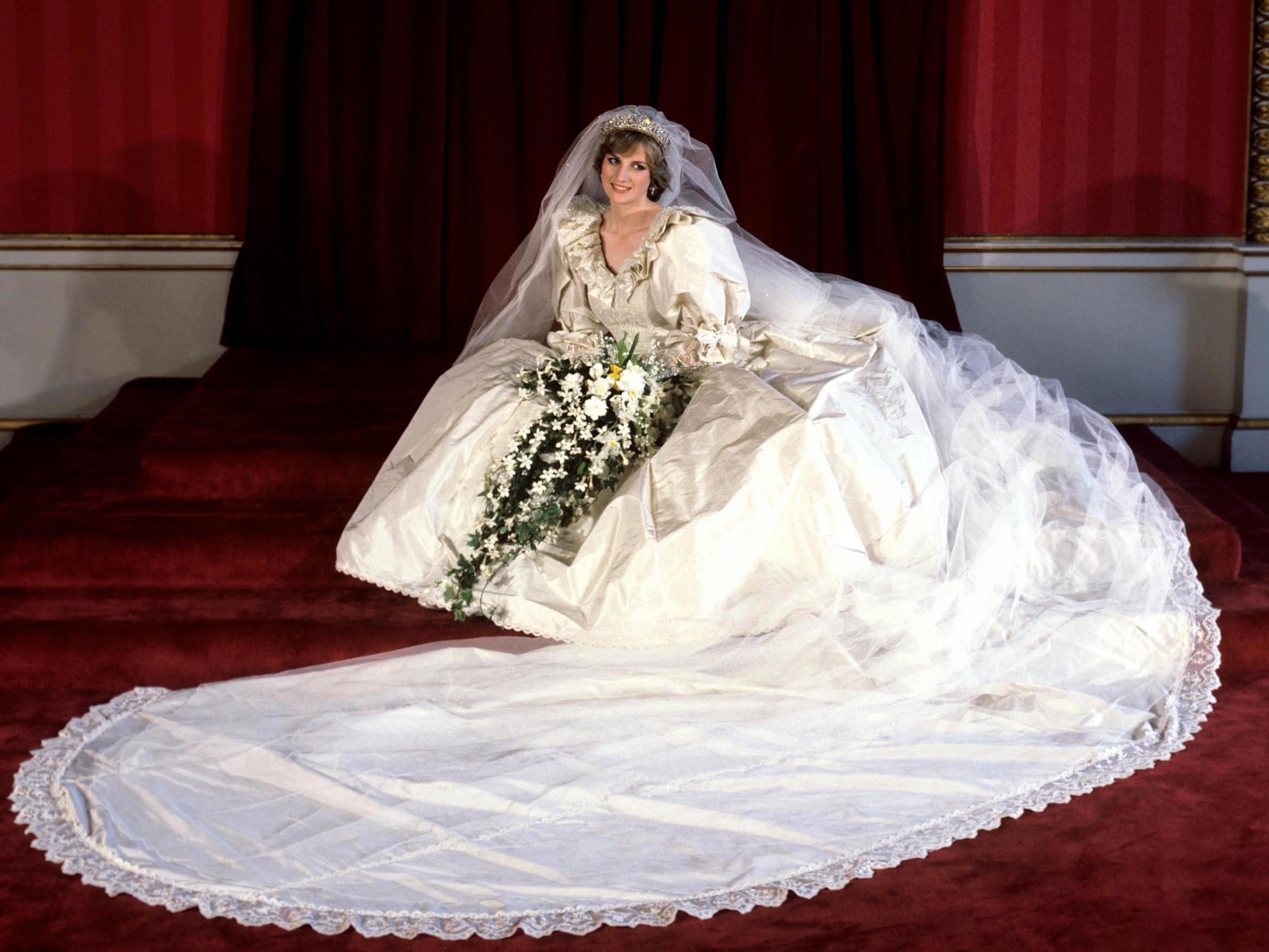 El vestido de novia de la princesa Diana