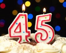 Félicitations pour votre 45e anniversaire