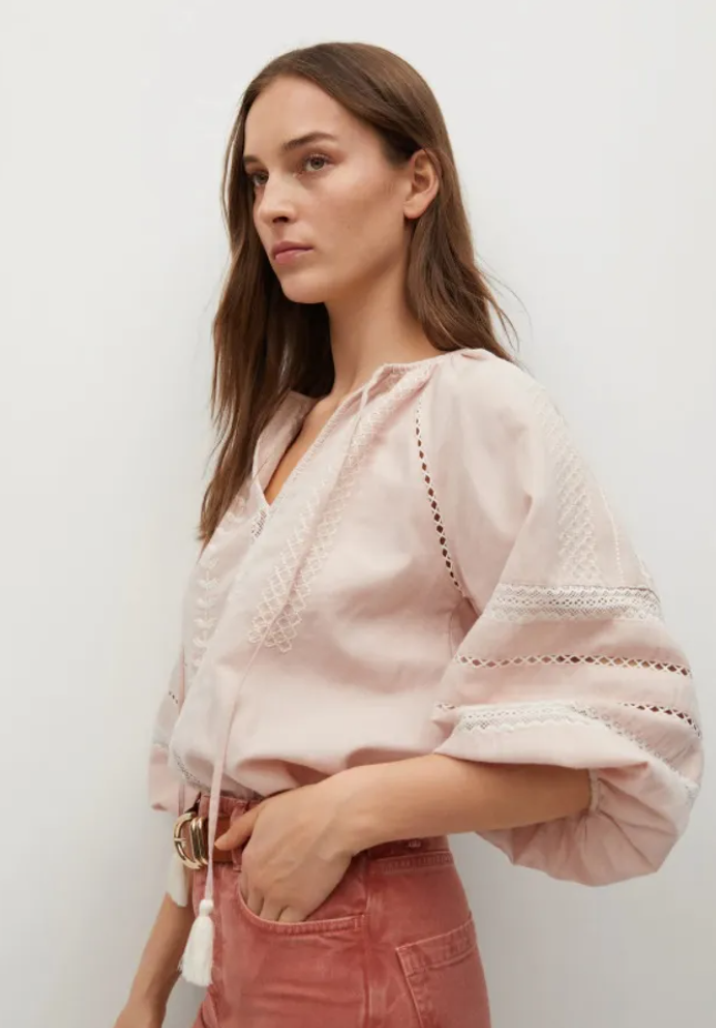 Bohoblouse van Mango