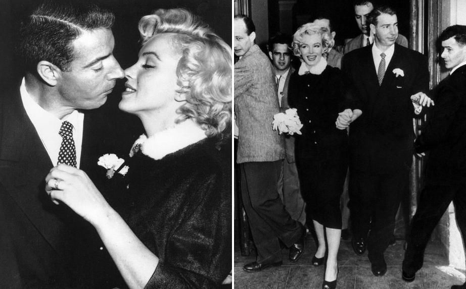 Marilyn og Joe DiMaggio.