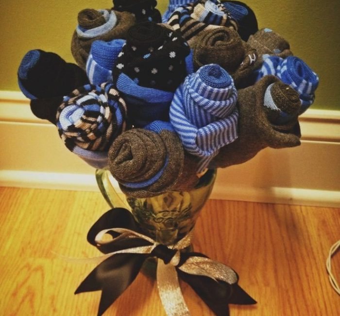 Bouquet of socks.