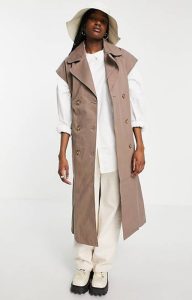 ObjektOrganicCottonSleeveless TrenchCoat-2c7bb63cfb2e4f3d9a02725c2d092669