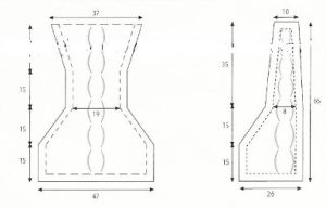 Áo vest không tay có mũ trùm đầu - sơ đồ