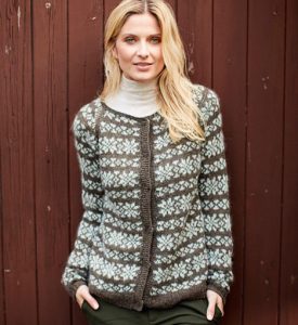 Jacquard-Cardigan