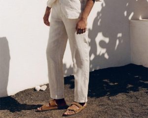 Linen men's trousers