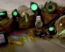 Tritium keychain and flasks