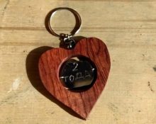 Wooden keychain