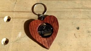 Wooden keychain