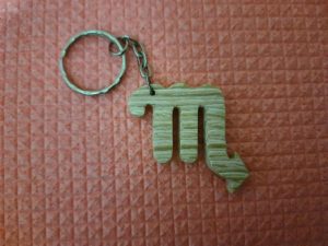 Wooden keychains