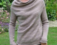 Swing collar knitting