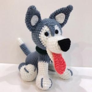 Amigurumi haskijs