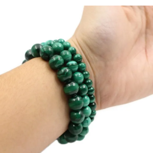 Bracelet with malachite