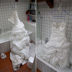 Dove lavare un abito da sposa