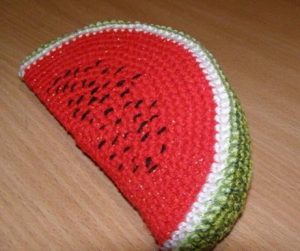 How to crochet a watermelon