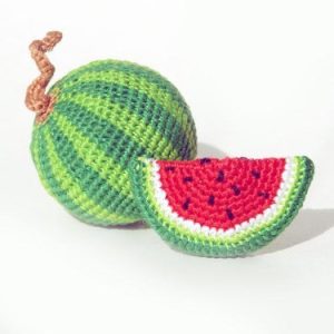 Knitted watermelon