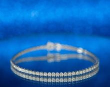 Tennis bracelet with diamonds photo