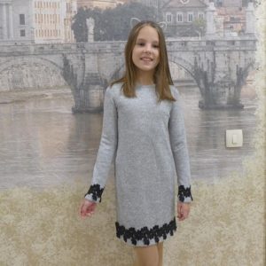 Children's knitted dress